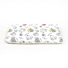 Smilelatex 印花4T方形乳膠枕, 蜜蜂