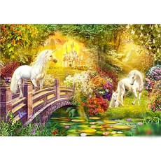 챔버아트 유니콘 황혼의 정원 직소퍼즐 CA5113 500p, 1개
