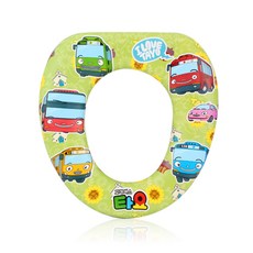 Tayo 印花孩童馬桶蓋, 綠色