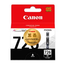 Canon 佳能 原廠墨水匣 CLI-726BK, 黑色, 1個