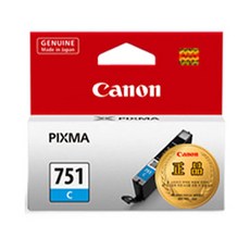 Canon 佳能 原廠墨水 CLI-751C, 青色, 1個