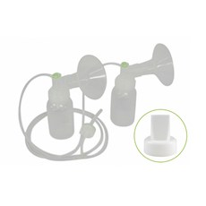 GaksiMil 分離式雙邊集乳器, 單色, 集乳器 2個+奶瓶 2個+防迴流過濾器+矽膠軟管