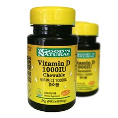 굿앤내추럴 츄어블 비타민D, 1개, 90정