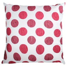 [September room]紅色圓點靠枕_靠枕套+超細纖維棉