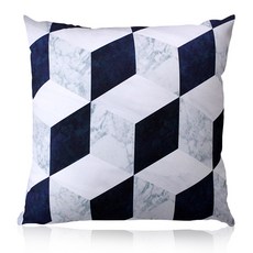 [September room]大理石方塊靠枕_靠枕套+雲朵棉