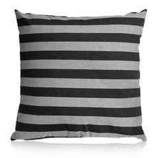 [September room]木炭條紋靠枕 套+超細纖維棉