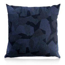 [September room]迷彩靠枕_枕套+超細纖維棉 藍色