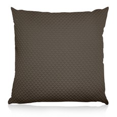 [September room]絎縫圖案靠枕 套子+雲朵棉 咖啡色, 棕色