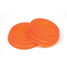 냅킨코리아 테이크아웃 종이컵 뚜껑 325ml/380ml용 컬러개폐형, 오렌지, 1000개