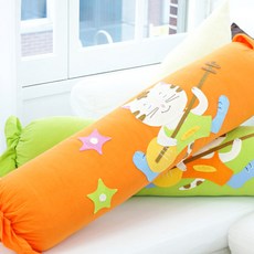 E2Life 貓咪吉他圖案 糖果造型抱枕套