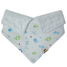 babyan 兒童動物領巾圍兜 藍色