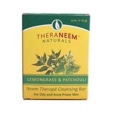 Theraneem Naturals 님 테라피 클렌징 바, 113g, 1개, Lemongrass & Patchouli