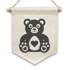 abundance 小熊圖案木桿掛旗 GM52773