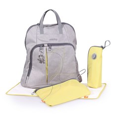 Okiedog 印花多功能後背包, 灰色