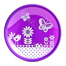 兒童花園圖案碗, 紫色