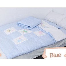 원아방 60수 4종 이불세트, 블루