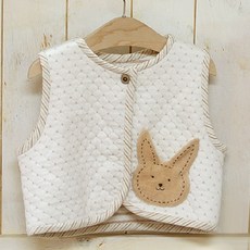 핸즈 토끼 양면누빔조끼 DIY, 1개