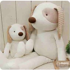 Hanz 手作DIY小狗娃娃材料包 S 碎花裙款, 花朵連身裙