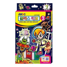 아모스 글라스데코 야광스티커, 혼합색상, 1세트, 3번, 1세트