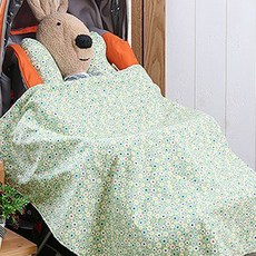 Coney Island 兔子圖案毛毯 M號, 三色堇(綠色)