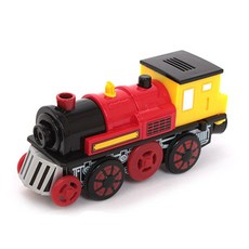 짐보리 전동엔진 원목기차, 혼합색상, 1개