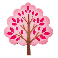 [좋은친구들] 펠트 2800아트나무, 분홍, 3개