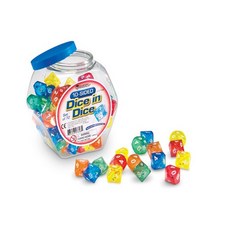 이중 십면체 주사위 10 Sided Dice in Dice Set of 72, 1개
