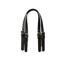 [바이핸즈] - 숄더 가죽핸들, 블랙, 1개