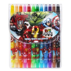 어벤저스 색연필 파랑, 1개, 12색