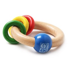 한국짐보리 짐보리 원목 링 딸랑이, 혼합, 1개