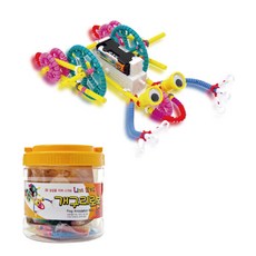 라인블록 개구리로봇 64p, 혼합색상, 1개