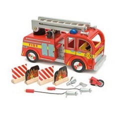 트로이반 공사차량 세트 외, 소방차, 130x170x340mm, 1개