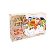 햇님토이 우드블럭 시티블럭A, 1개