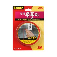 3M Scotch 透明防風窗戶貼 25mm*4m, 2個