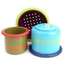 [브랜드B] 3종꾸러미컵목욕놀이 Stacking Bath Cups, 3종꾸러미컵목욕놀이(낱개), 1개