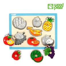 Woodpia 手抓板拼圖 水果, 1套