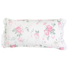 Coney Island 荷葉邊印花枕頭套, 玫瑰款