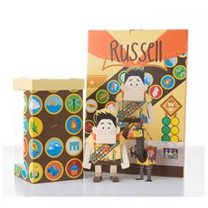 [모모트] D페이퍼토이 업 러셀, 13cm, 1개