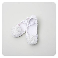 Ballet Kids 白色珠光緞面鞋