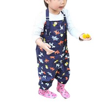 plie 遊戲服 吊帶型 動物花紋 M, 海軍藍, 1 個