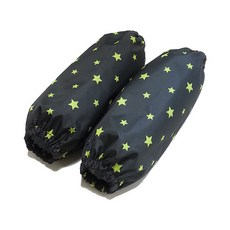 Plie 孩童綠色星星袖套, 黑色