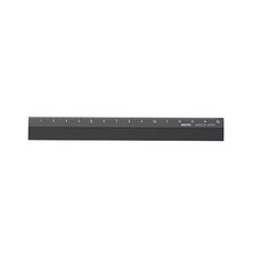 [미도리] Aluminium Ruler, Black