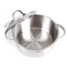 Kitchen-Art Cordelia系列5層不鏽鋼附蓋雙耳湯鍋, 16cm, 銀色