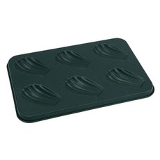 BAKINGTALK 瑪德蓮扇形6孔烤盤, 單一顏色, 1個