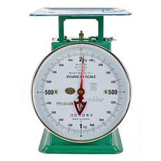 경인 지시저울, 경인지시저울 2KG, 그린 + 화이트