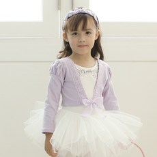 BALLET KIDS 女童純色泡泡紗開衫