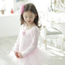 발레키즈 여아용 퐁퐁 발레 워머 상의