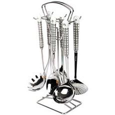 마에바타 콜렉트 조리기구세트 쵸코, 본체틀, 요리스푼, 면국자, 국자, 거품기, 거름망, 뒤지개, 1개