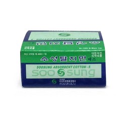 수성 탈지면 에스(절단솜) 4cm*4cm 20g, 1개입, 1개