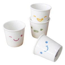 엘룸 엘스마일 소주컵 4P, 혼합 색상, 4개